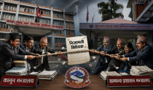 ३०–५५ प्रावधान हट्ने संकेत, कानुन र सामान्य प्रशासन मन्त्रालयबीच संघीय निजामती विधेयकमा बढ्यो टसल